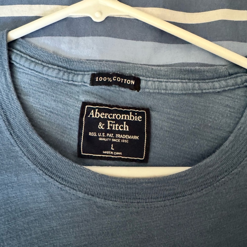 Abercrombie & Fitch Slate Blue Crewneck - Picture 3 of 3